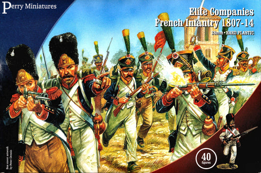 Perry Miniatures : Elite Companies French Infantry 1807-14 (40 x 28 mm multi-part plastic figures)