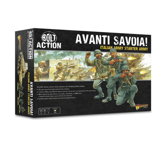 Bolt Action - Avanti Savoia! Italian Army & Blackshirts Starter Army - 28mm - Warlord Games