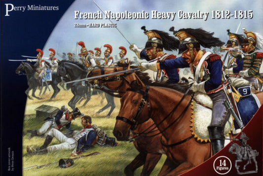 Perry Miniatures : French Napoleonic Heavy Cavalry 1812-1815 28mm Hard Plastic Figures x 14  FN120