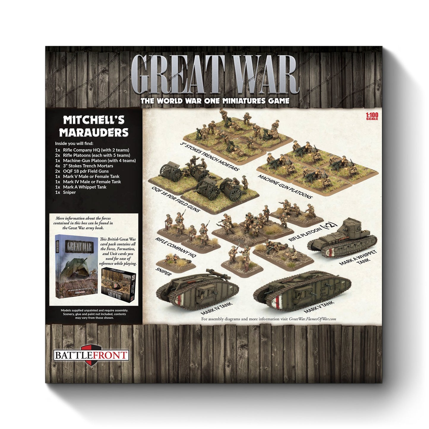 Mitchell's Marauders Starter Force - British Rifle Company - GBRAB02 - Battlefront Miniatures