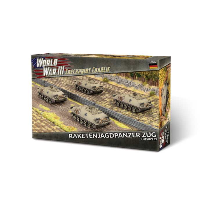 German Raketenjagdpanzer Zug - WWIII - Checkpoint Charlie - TGBX21 - Battlefront Miniatures