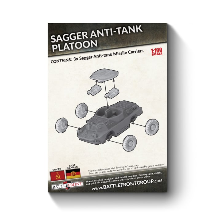 Soviet Sagger Anti-Tank Platoon - WW3 Checkpoint Charlie - TSBX38 - Battlefront Miniatures