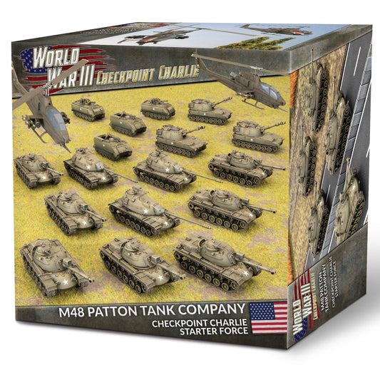 M48 Patton Tank Company - Limited Edition - World War 3 Checkpoint Charlie Starter Set - TUSAB07 - Battlefront Miniatures